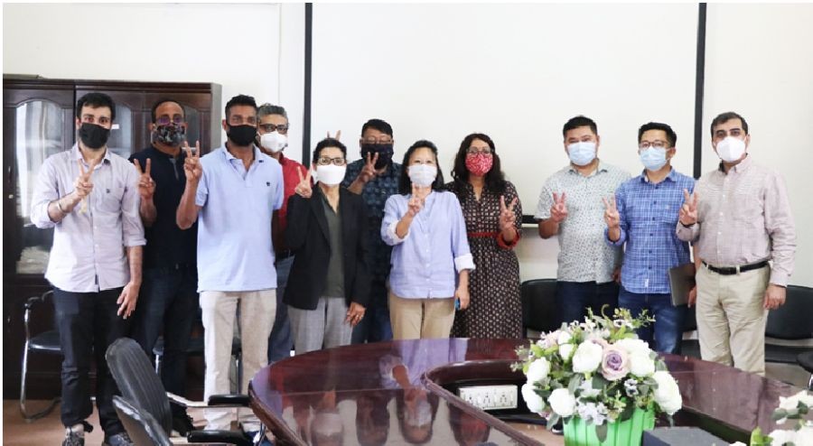 Officials during the signing of MOU between the Nagaland Government and Vitamin Angels during a consultative meeting held at IDSP Hall, DHFW on September 17. (Photo Courtesy: IEC Bureau, DoH&FW Nagaland)